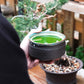 japanese matcha moment, tea ceremony, rustic earthy tones, matcha tea break, dark green ceremonial matcha, delicious aroma and earthy, creamy tones